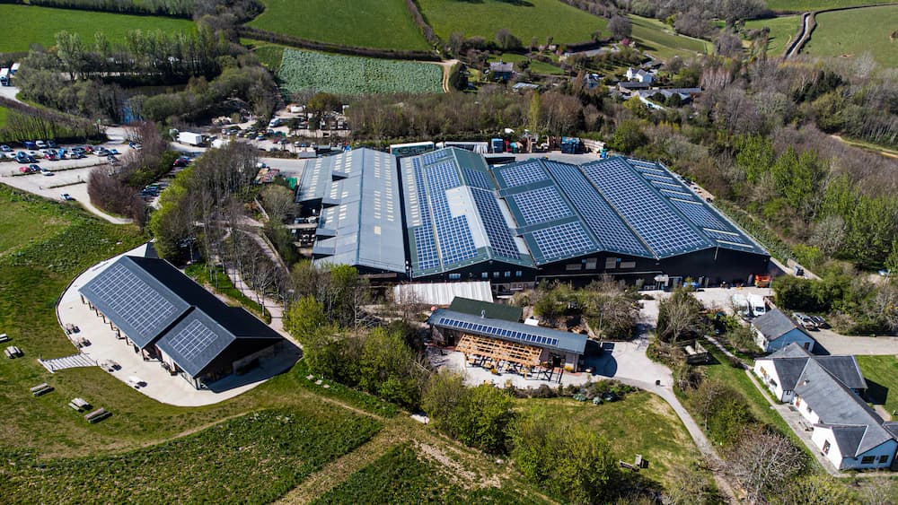 Commercial solar rooftop installation