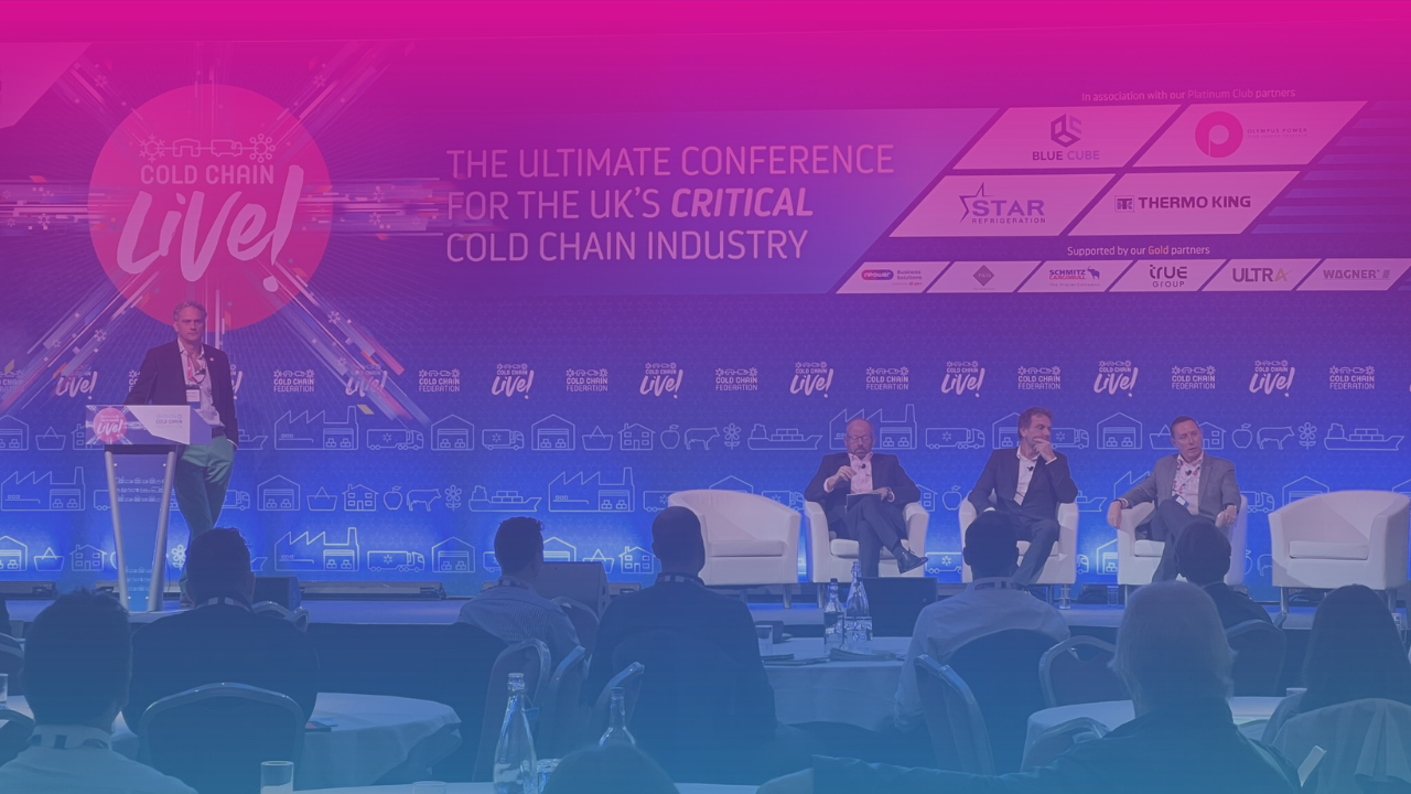 Simon Nicholls, CEO of Olympus Power presenting Cold Store Microgrid of 2050