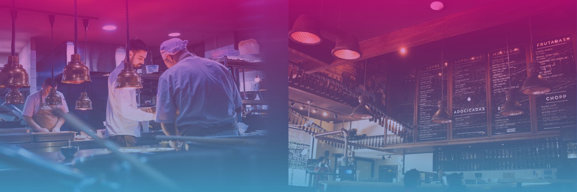 Commercial kitchens and restaurants using energy-efficient lighting and equipment powered by voltage optimisation technology.